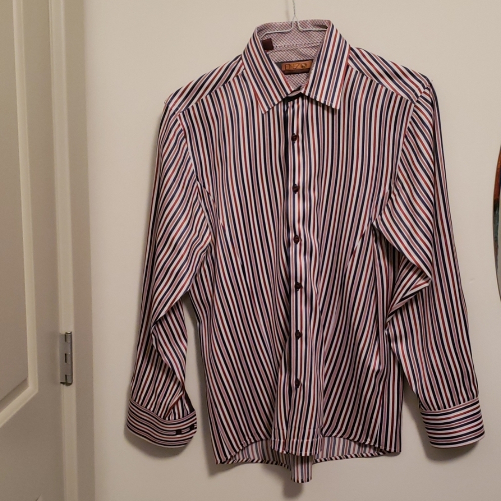 Enzo Tovare Mens Long Sleeve Dress Shirt